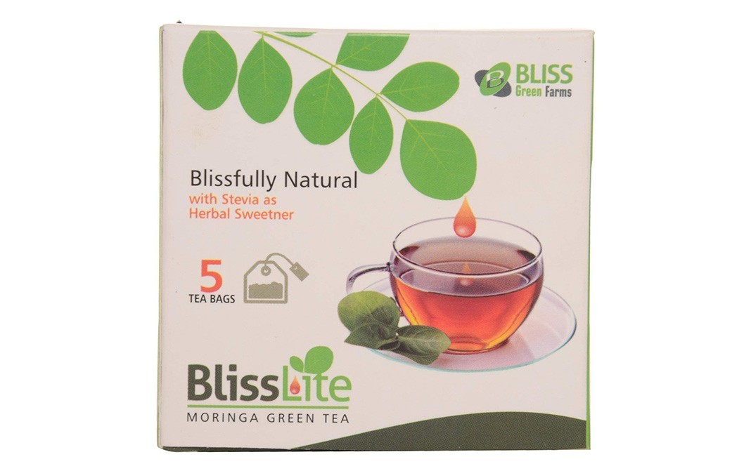 Bliss Green Farms Blisslite Moringa Green Tea   Box  5 pcs